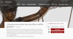 Desktop Screenshot of drbletz.de