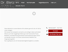 Tablet Screenshot of drbletz.de